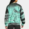 Nike Printed Crew Neck Pullover Sweatshirt Unisex Tops Green DQ5792-369