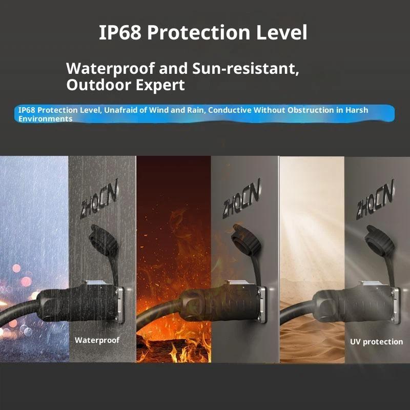 LP12 LP16 Panel Mounted Power Connector Set, Welding-Free, IP68 Waterproof, Consists of Plug and Socket, 2/3/4/5 Pin