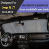 Front Windshield Sun Shade UV Blackout Shades Protect Pad For Jeep Wrangler JL Gladiator JT  2018- Interior Car Accessories