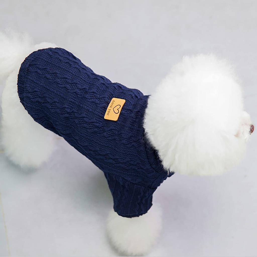 Tengcong Suéter de Malha para Cachorro para e Cachorro Cachorro Gato Cachorro e Estiloso para Cães Pequenos e Médios Roupas Escuras, Primavera, Outono, Inverno, Fantasia, Suéter,