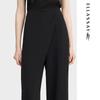 ELLASSAY Women's Asymmetrical Drape Acetate Blend Trousers