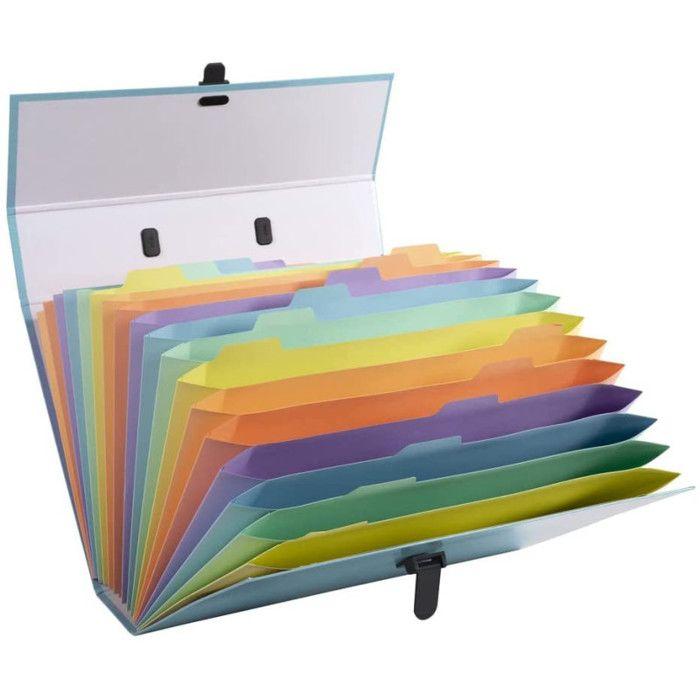 Valisette - Trieur - 18 compartiments - 32 x 24 cm - A4 - Bleu - Exacompta