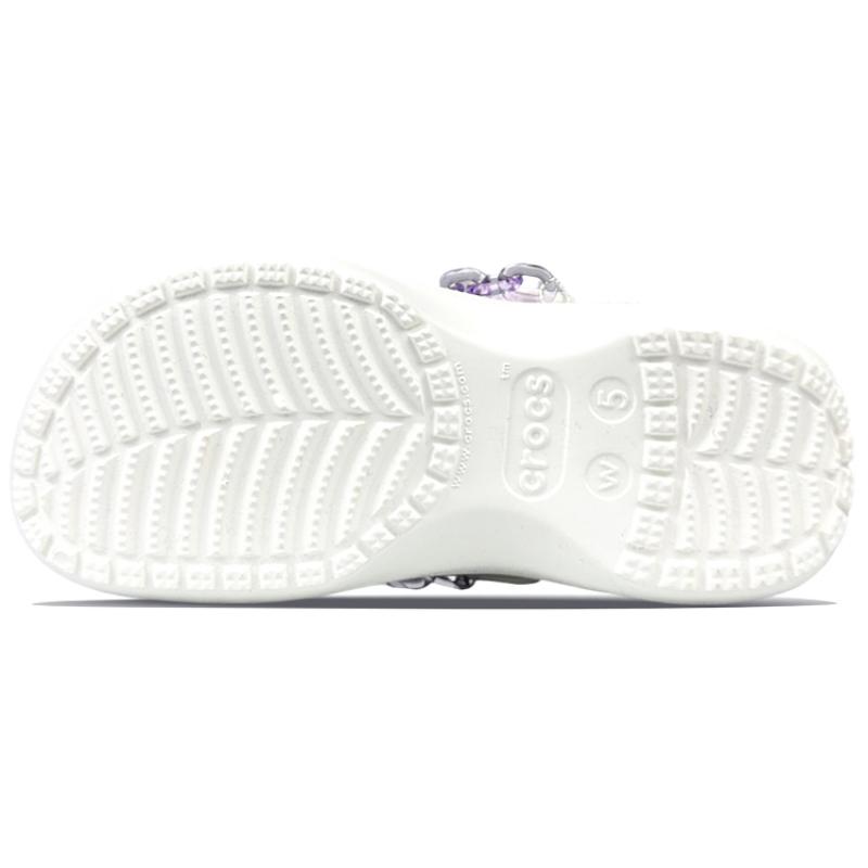 Crocs Classic Platform Clog BNK Purple Galaxy Dreamy Butterfly French Girly Sweet Cool Hole Shoes Women's White