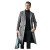 2025 Autumn/Winter Men's Woolen Coat - British Fashion, Long Style, Trendy Temperament, Long Sleeve Outerwear