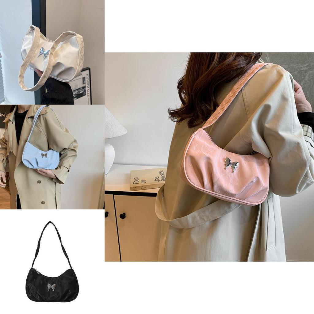 Chic And Minimalist Fall Commuter Crescent Shoulder Bag For Women In Four Colors