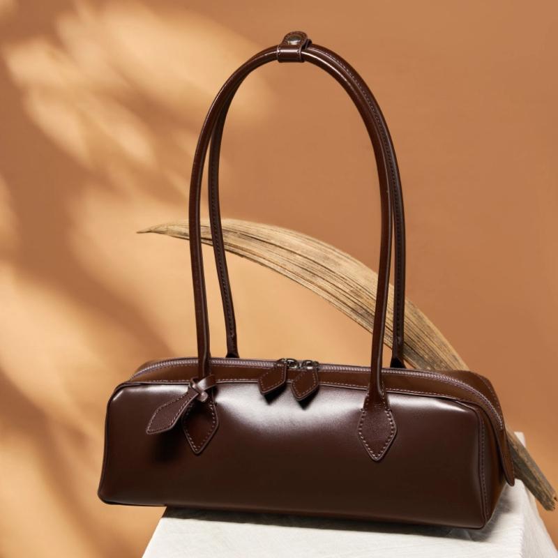 Torebki z prawdziwej skóry dla kobiet Luksusowa torba tote Vintage torba pod ramię Długi górny uchwyt Torba na ramię Damska torba pod ramię