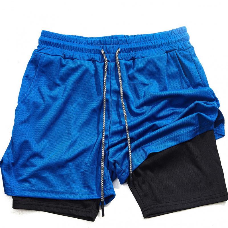 Summer Men's Casual Running Shorts - Multi-Pocket, Double Layer, Plus Size Fitness