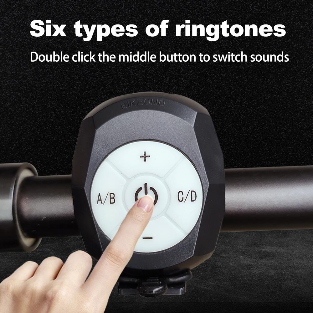 Bicycle Motorcycle Electric Bell Horn Mountain Road Cycling Anti-theft Alarm Horn Bike Accessories Loud Bell Scooter Horn