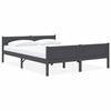 VidaXL Bed Frames Slat Base Adult Double Bed Slat Frame On Legs Bedroom Interior Grey 140x200 Cm 322127