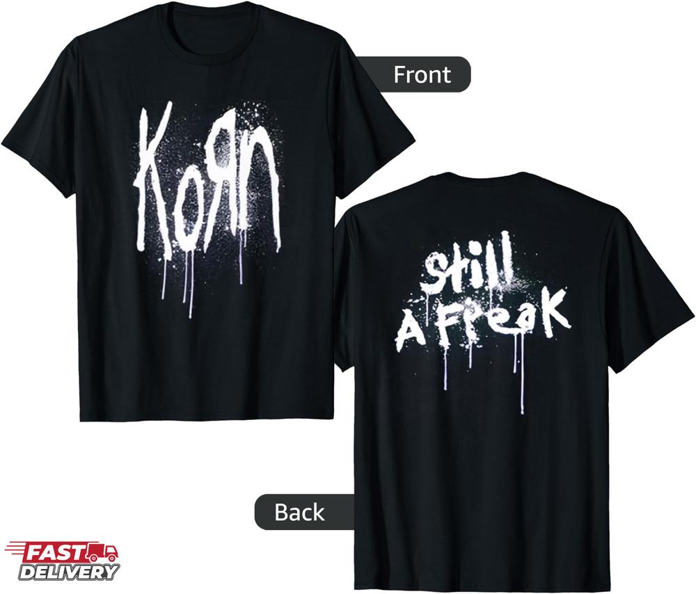 KORN Still A Freak Womens Fitted Black Dress T-Shirt, Gift for Rock Fans Unisex T-Shirt S