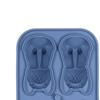 Silicone Chilled Cube Tray DIY Funny 3D Pet Shaped for Lemonade Coffee Drink Blue