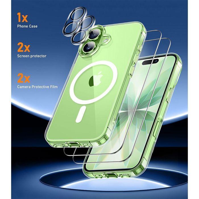 Coque de Téléphone - BOOLING - pour iPhone 17 - Cercle Magnétique - 2 Verres Trempés - Protection Antichoc