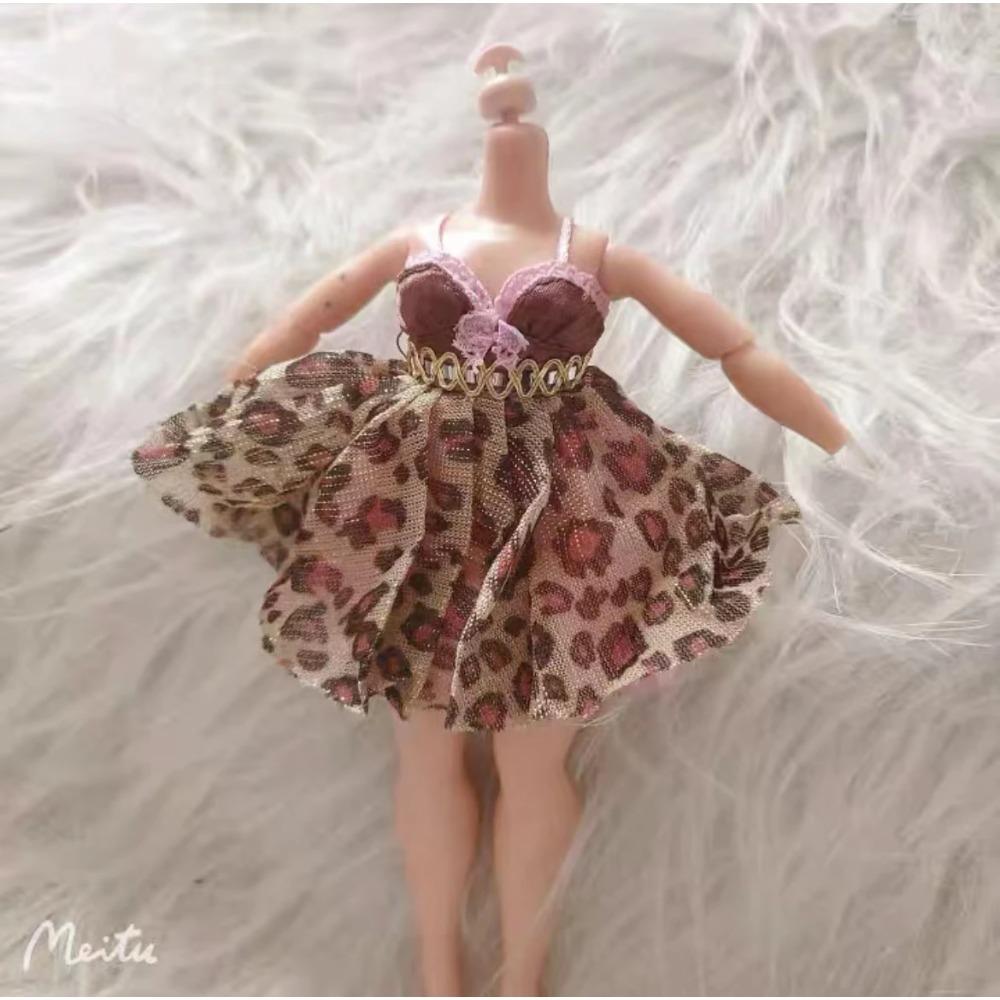 Der Pelzmantel Oberteil Kleid Hose für 30cm Foll Licca Puppe Highschool Puppe Neu eingetroffen Geschenk für Mädchen