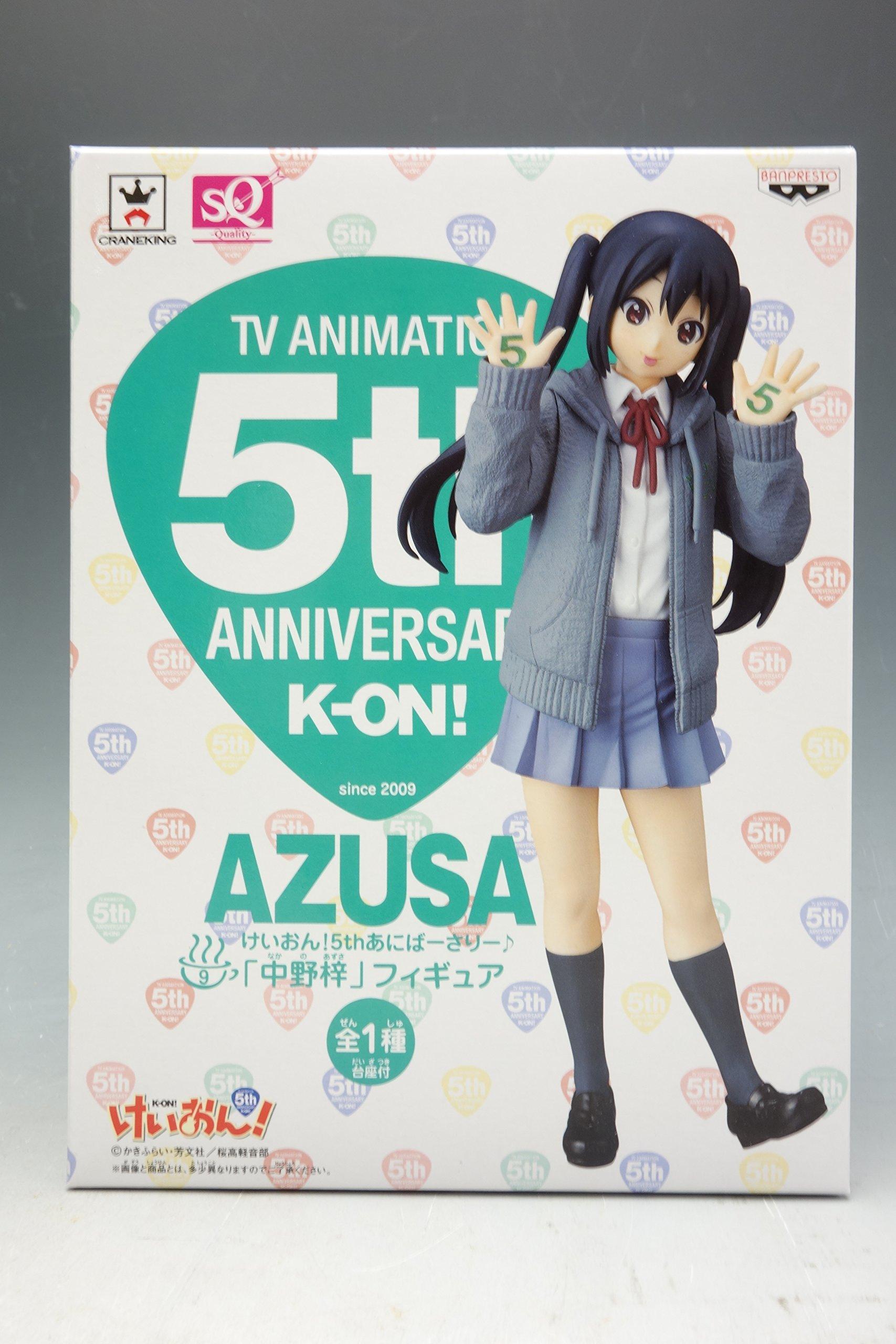 5-я фигурка Накано Адзусы SQ Figure Аниме-приз Banpresto K-On! Юбилей K-On!