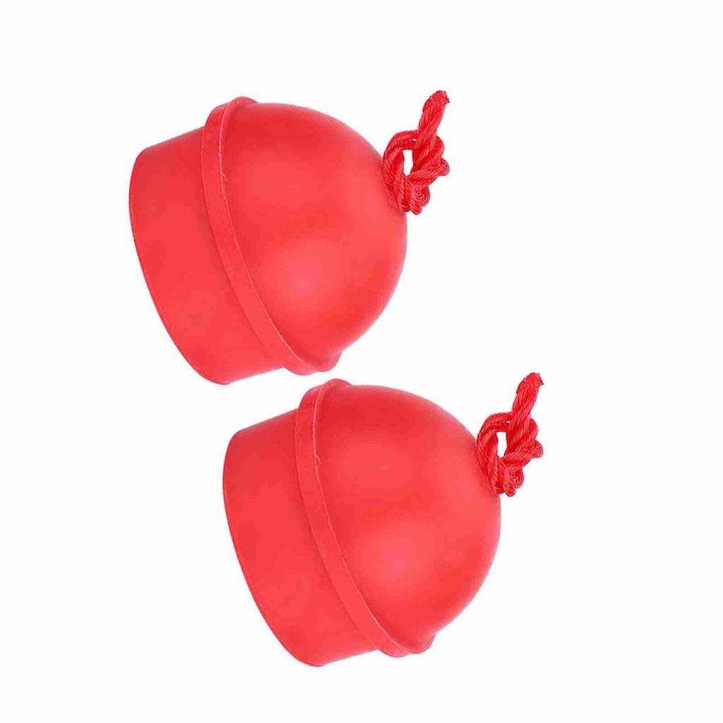 2pcs No Slip Cue Tip Chalk Billiard Pool Cue Chalk Holder with Cord for Snooker Pool (Black)
