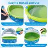 Kids' Foldable UV-Protected Splash Pool with Canopy & Sprinkler