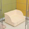 Kaninchen-Katzentoilette mit Gitter Stabil für Kaninchen