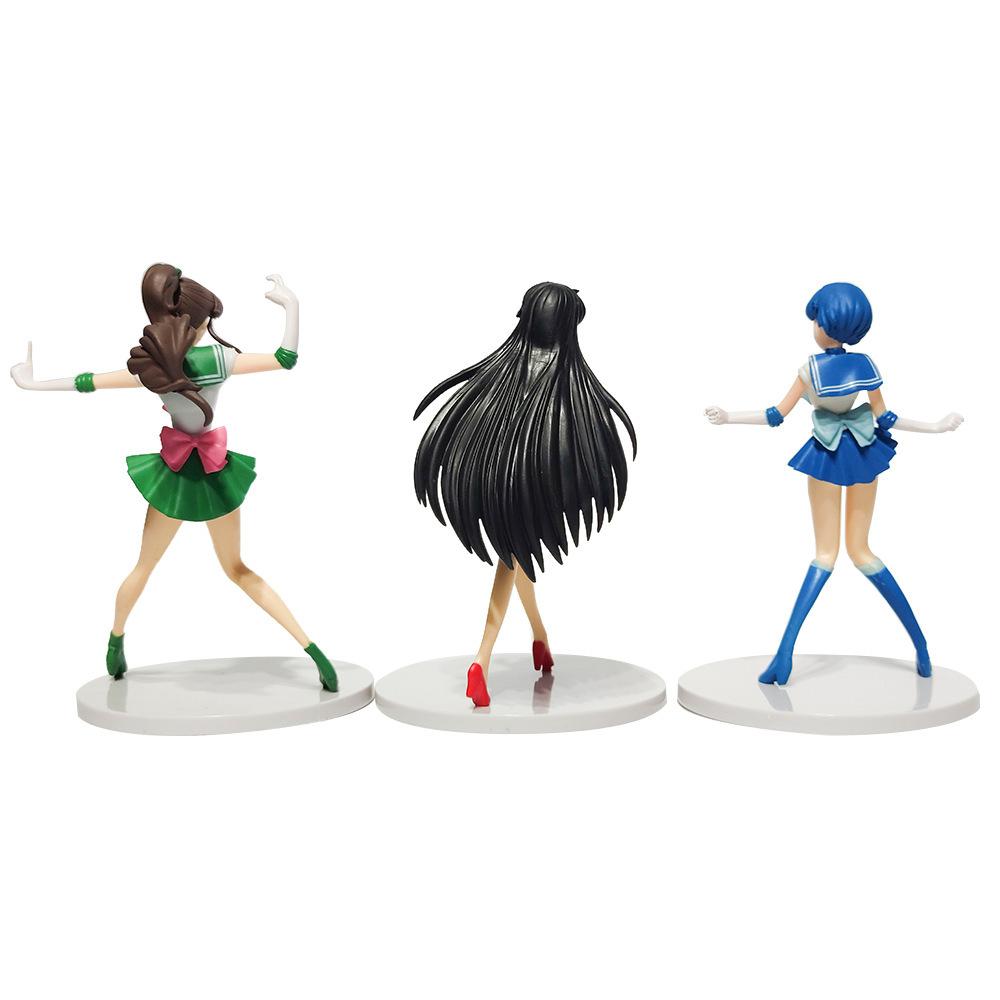 Anime Sailor Moon Action Figure Model Gifts Collectible Figurines for Kids 17cm 5 Pieces In A Set