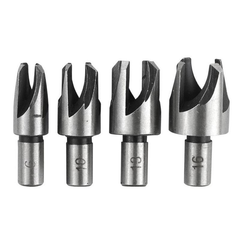 round Handle Barrel/claw Type Wooden Plug Drill Woodworking Hole Opener Reaming Drill Bit Removal Tool Cutting Tool Set