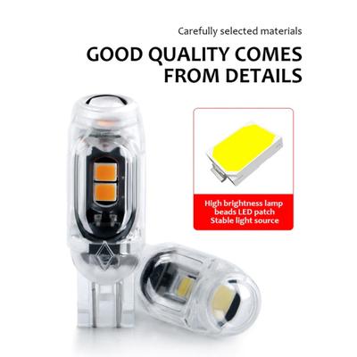 10Pcs T10 W5W LED Bulb SMD Car Interior Light 600LM Super Bright Door Light 12V 5SMD Car Interior Reading Light Car Accessories