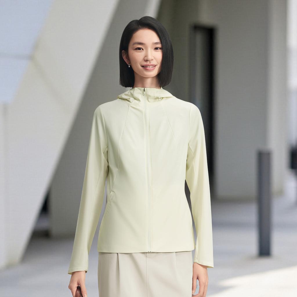 Li-Ning Honor Gold Standard Solid Color Zipper Versatile Hooded Casual Jacket Women jackets AJDW144-4