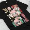 Spy X Family Anya Forger Multi-Pose Collage Vintage Anime T-Shirt, Unisex Spy Comedy Fan Streetwear Tee, 100% Cotton Casual Short Sleeve Top