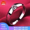 925 Sterling Silver Color Natural Zirconia Diamond Wedding Band White Gold Fashion Jewelry for Women