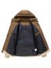 Men's Winter Hooded Cotton Jacket - European Size, Warm & Thick, Detachable Hood, Casual Style.