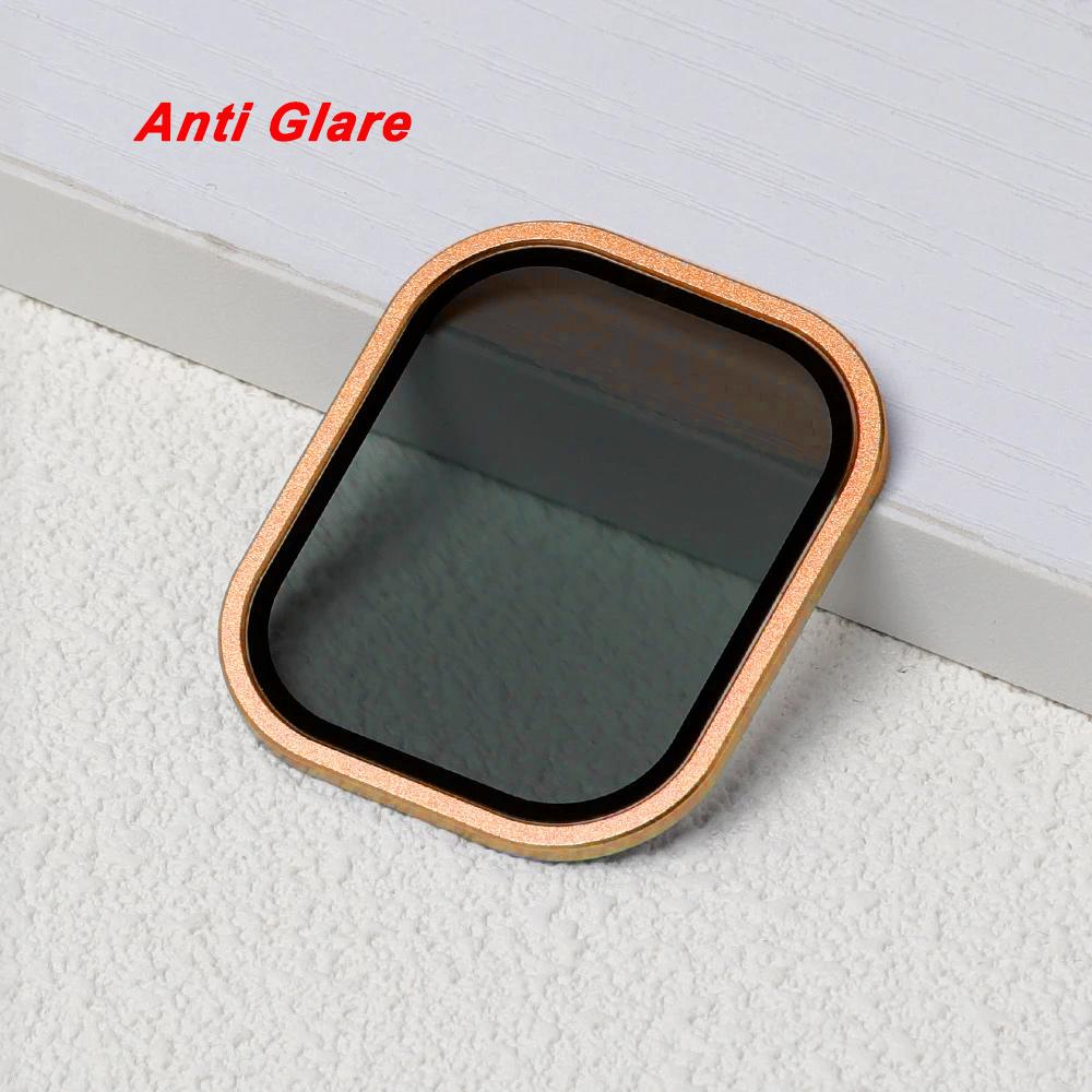 Tempered Glass For Apple Watch band ultra 49mm Screen Protector Anti-Scratch Glare HD Full Film Metal Bumper iWatch Ultra 49mm