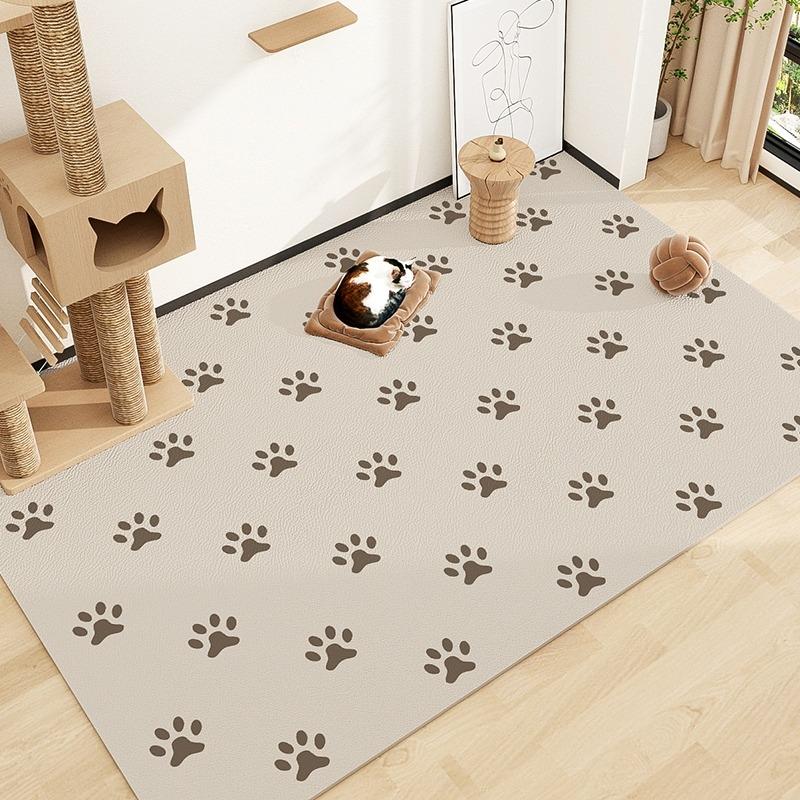 Pet Floor Mat PVC Leather Waterproof Carpet Dog Fence Rug Scratch-resistant Bite-resistant Mats Wipeable Easy To Clean Carpets