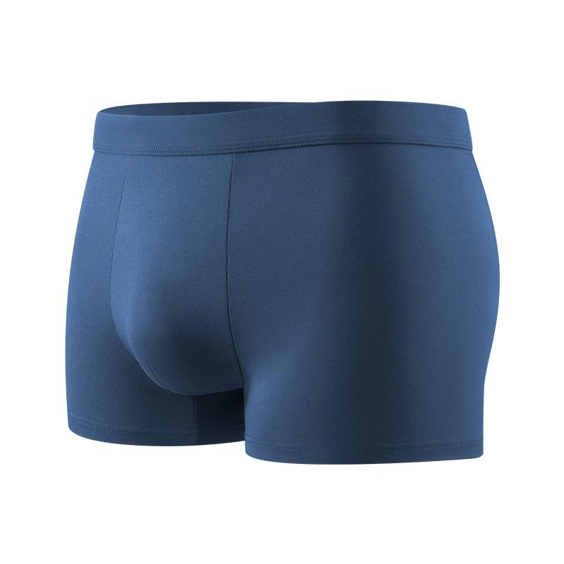 Men's Plus Size New Solid Color Antibacterial Skin-friendly Comfortable Cool Breathable Mid Waist Underwear