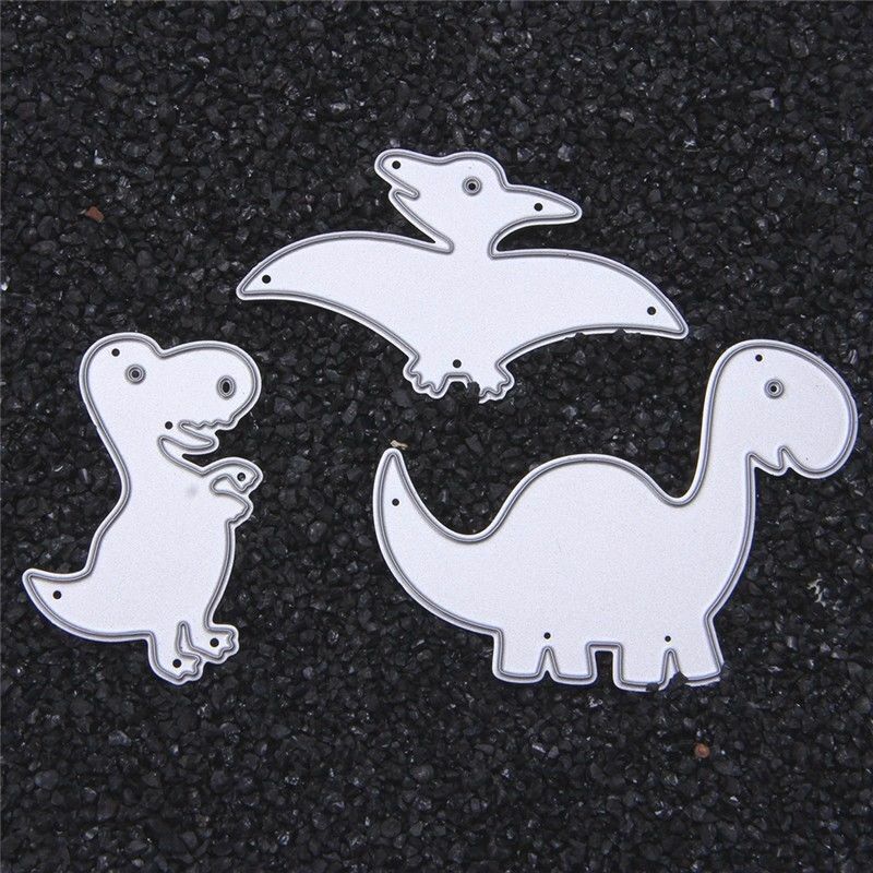 Tier Dinosaurier Stanzformen Metall Schablone DIY Scrapbooking Album Papier Karte Prägung Handwerk Gestanzt