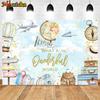 Mocsicka Around The World Photography Background Birthday Party Decoration Baby Shower Cake Smash Studio Photo Banner