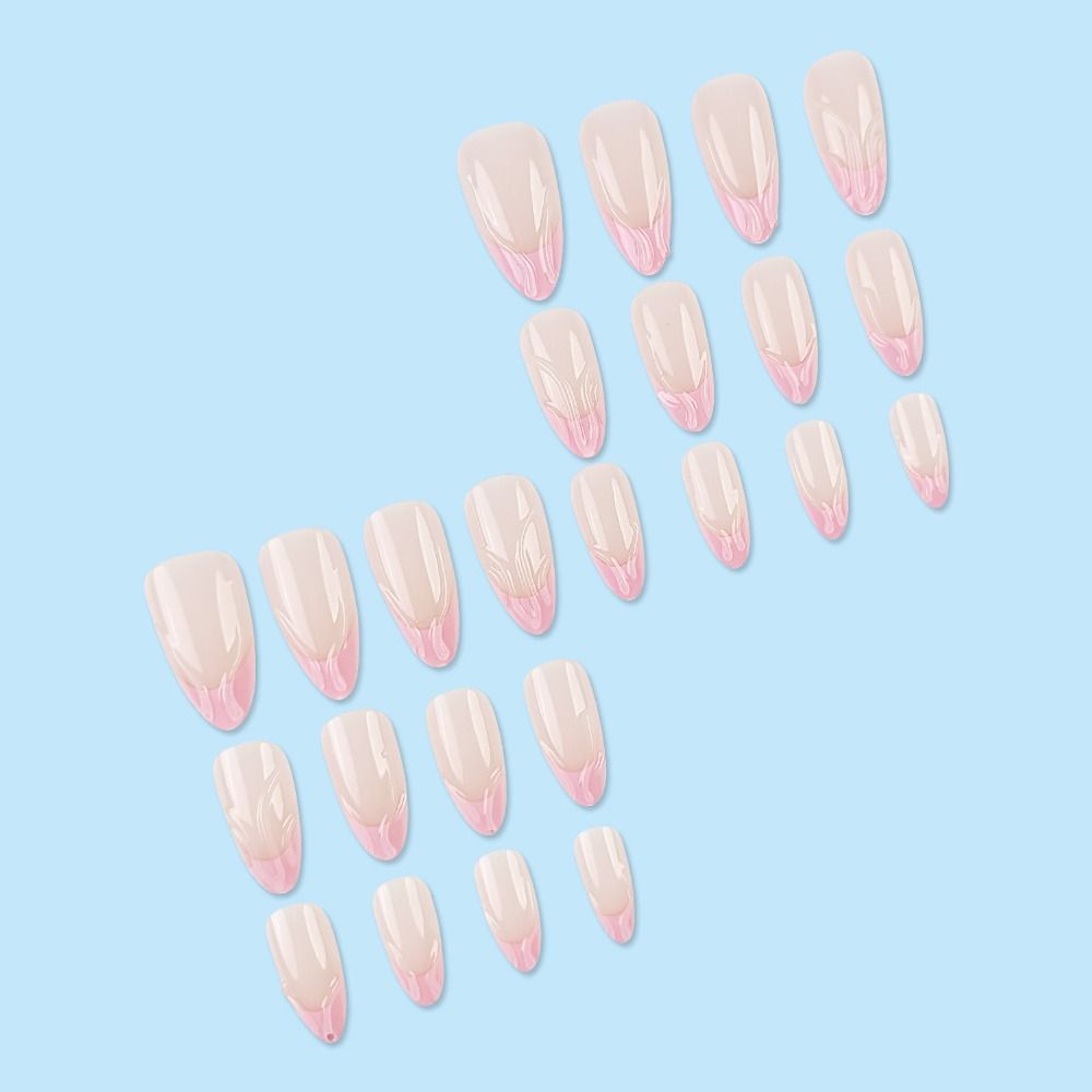 24/30 Stück/Karton 3D Blume Schleife Herz Vollabdeckung Falschnägel mit Gelee-Aufklebern Leopardenmuster Falsche Nägel Press-on-Nägel Für Frauen Mädchen