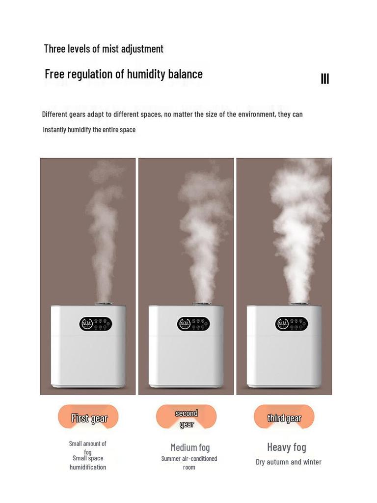 Heated Ultrasonic Humidifier: Large Capacity, Silent, WiFi-Enabled Aromatherapy Machine for Home and Office