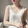 Damen Cashmere Rippstrick Camisole Herbst/Winter 2024 - Weich, Hautfreundlich, Figurbetont, Vielseitiges Basic Layer Top