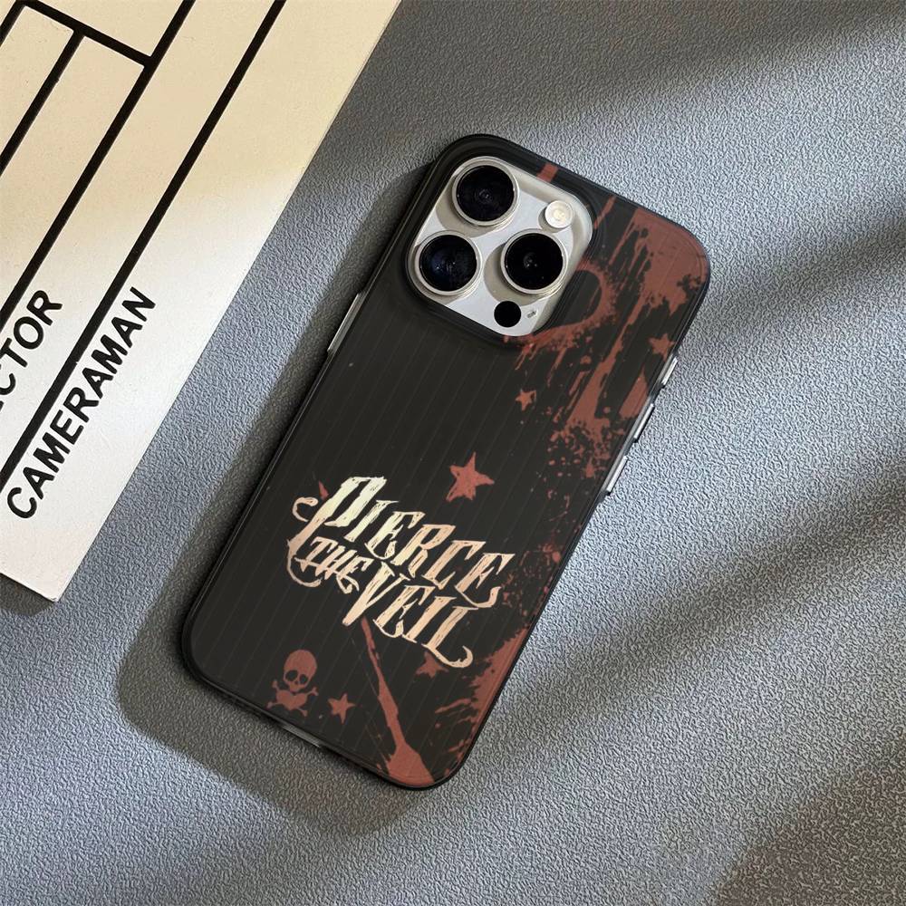 

P-Pierce The Veil Band Phone Case For iPhone 17 16 15 14 Plus 11 12 13 Pro Max Shockproof Protection Soft Back Cover iPhone 17 Air