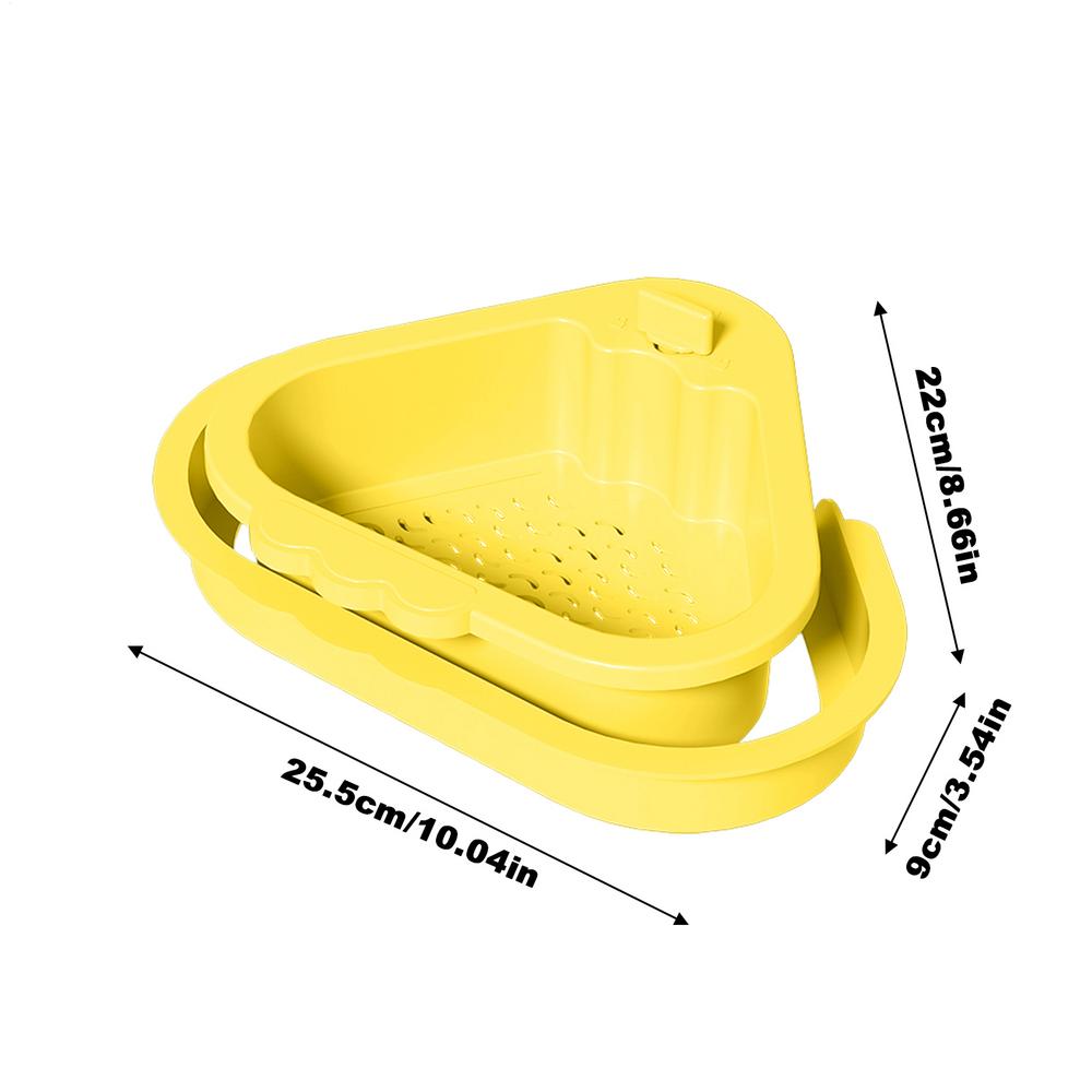 Kitchen Sink Strainer Basket Double-Layer Filter Sink Drain Basket Creative Sink Hanging Strainer Basket Kitchen Waste Collector жёлтый