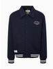 CAMBRIDGE UNIVERSITY [25Fw][Hazzys X Cambridge] Navy Logo Embroidered Varsity Jacket