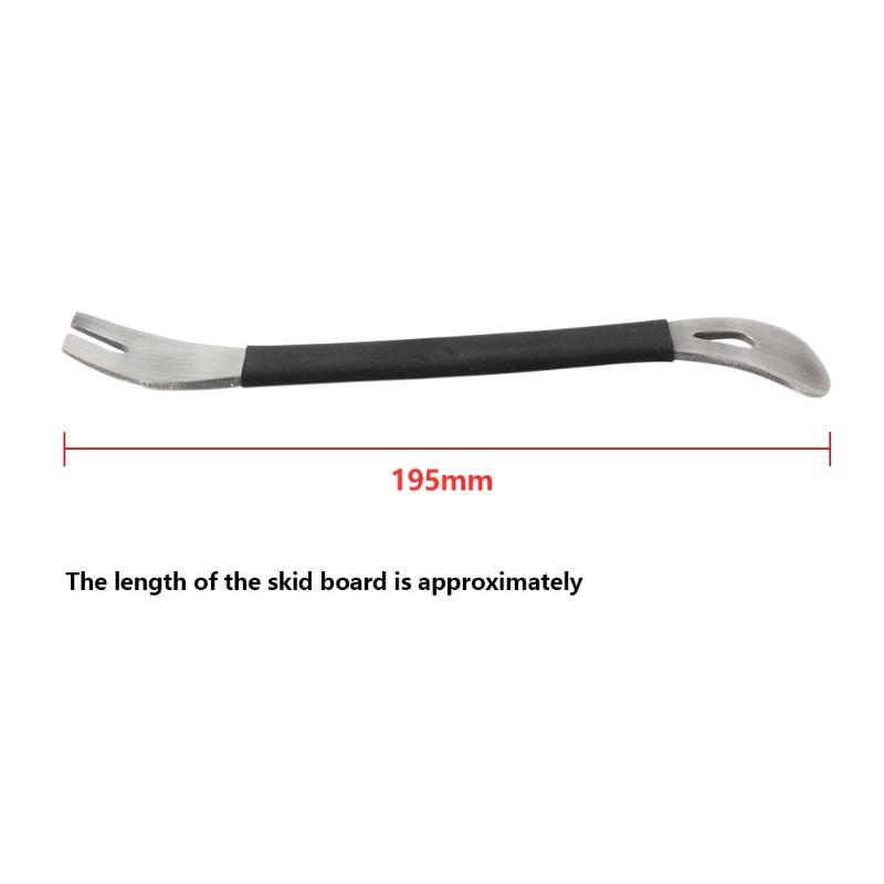 

Инструмент для снятия отделки из нержавеющей стали, прочный двухсторонний инструмент для снятия отделки, уровень, инструменты для снятия крепежа аудиотерминала дверной панели чёрный