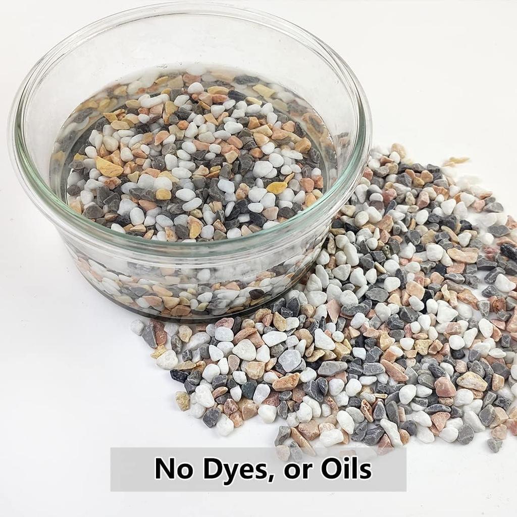 Natural Stone Gravel Pebbles Micro Landscape Garden Decor River Rocks Polished Stones Fish Tank Bottom Sand Mix Color