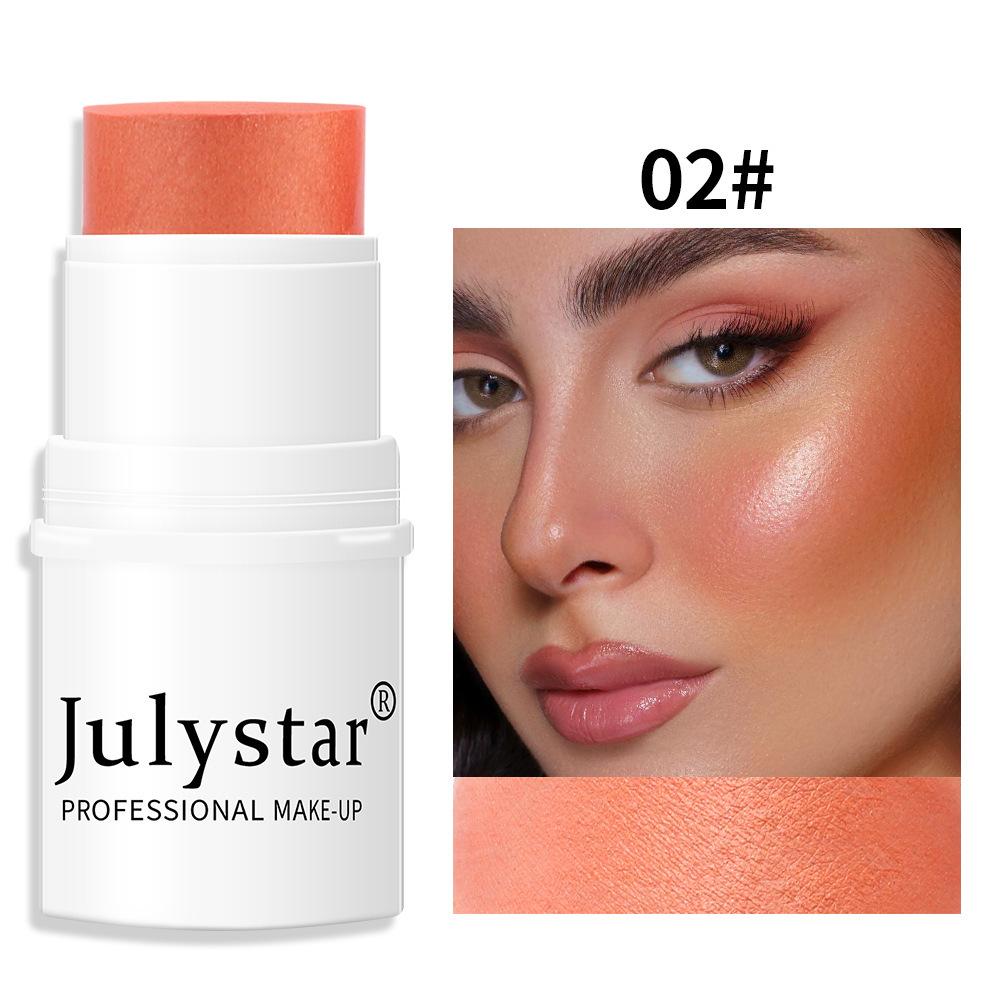 JULYSTAR Multi-Use Makeup Stick Cream Blush Highlighter and Contour Shimmer Matte Face Glow Cheek Tint Cosmetics
