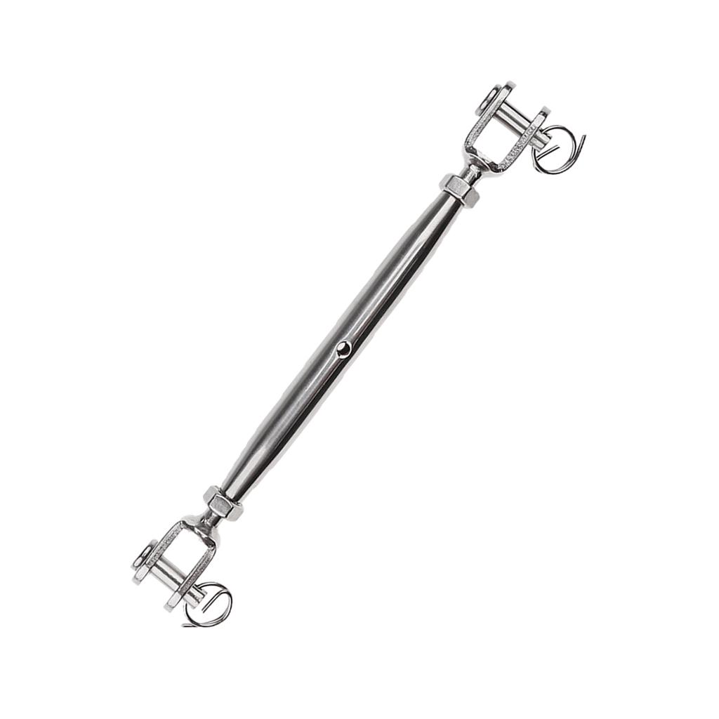 316 Stainless Steel Turnbuckles M6 Wire Rope Tensioners 2pcs