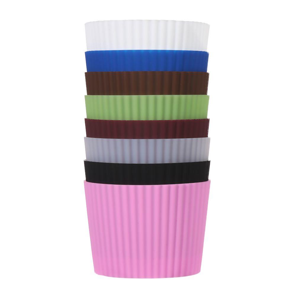 Kitchen Tool Durable Table Mats Water Cup Coasters Bottle Sleeves Silicone Cup Sleeve Insulation Cup Cover