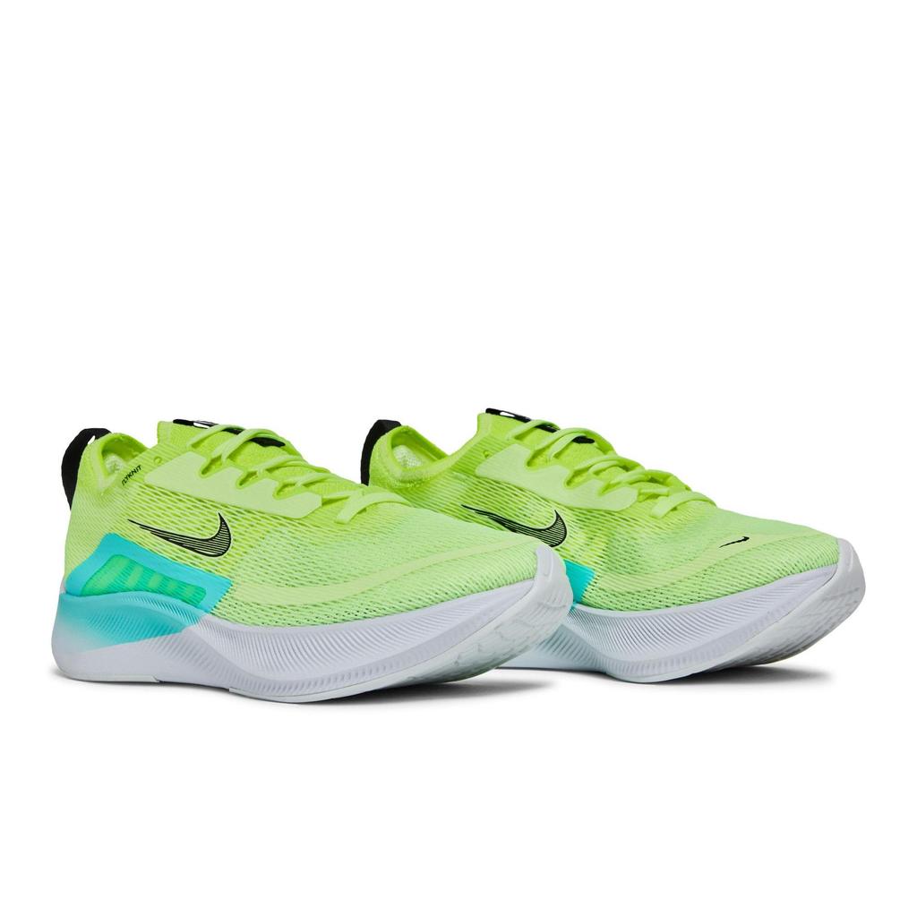 Nike Womens Zoom Fly 4 'Fast Pack' (women's sizes) Barely Volt / Dynamic Turquoise / Volt / Black Running Shoes CT2401 700