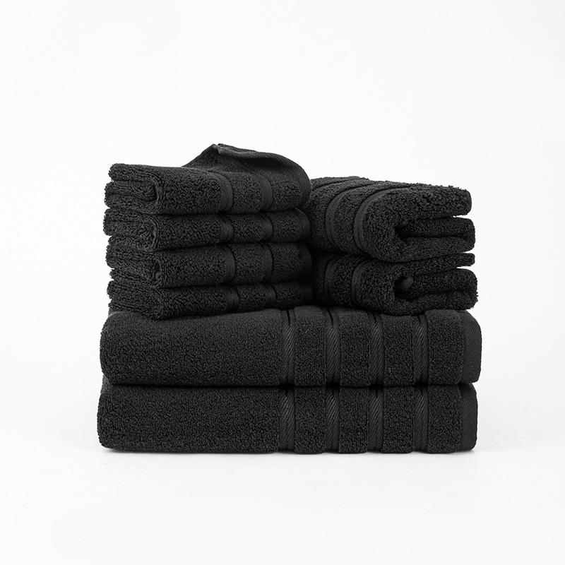 Plain Cotton Eight-piece Set of Towels 22 Towels 4 Square Towels, Promotional Embroidery Available