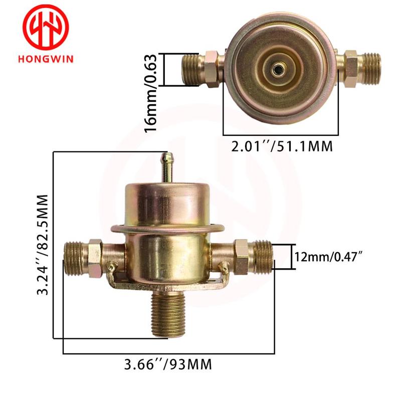 92811019825 92811019803 3.5Bar Fuel Pressure Regulator For Porsche 928 Base Coupe 5.0L V8 For 1991 Porsche 911 Carrera 2 3.6L H6