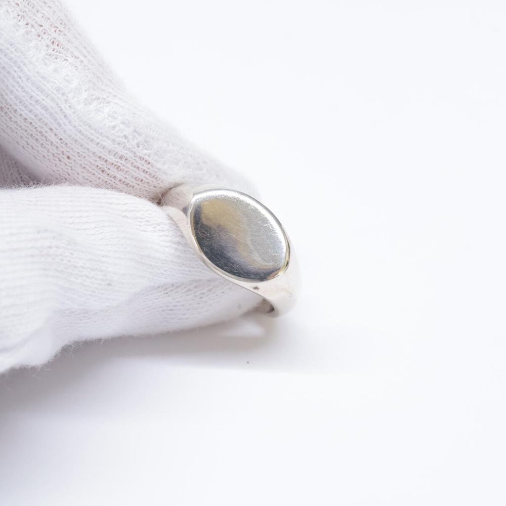 TIFFANY&Co. 925 Vintage Oval Signet Ring Ring SilverUsed