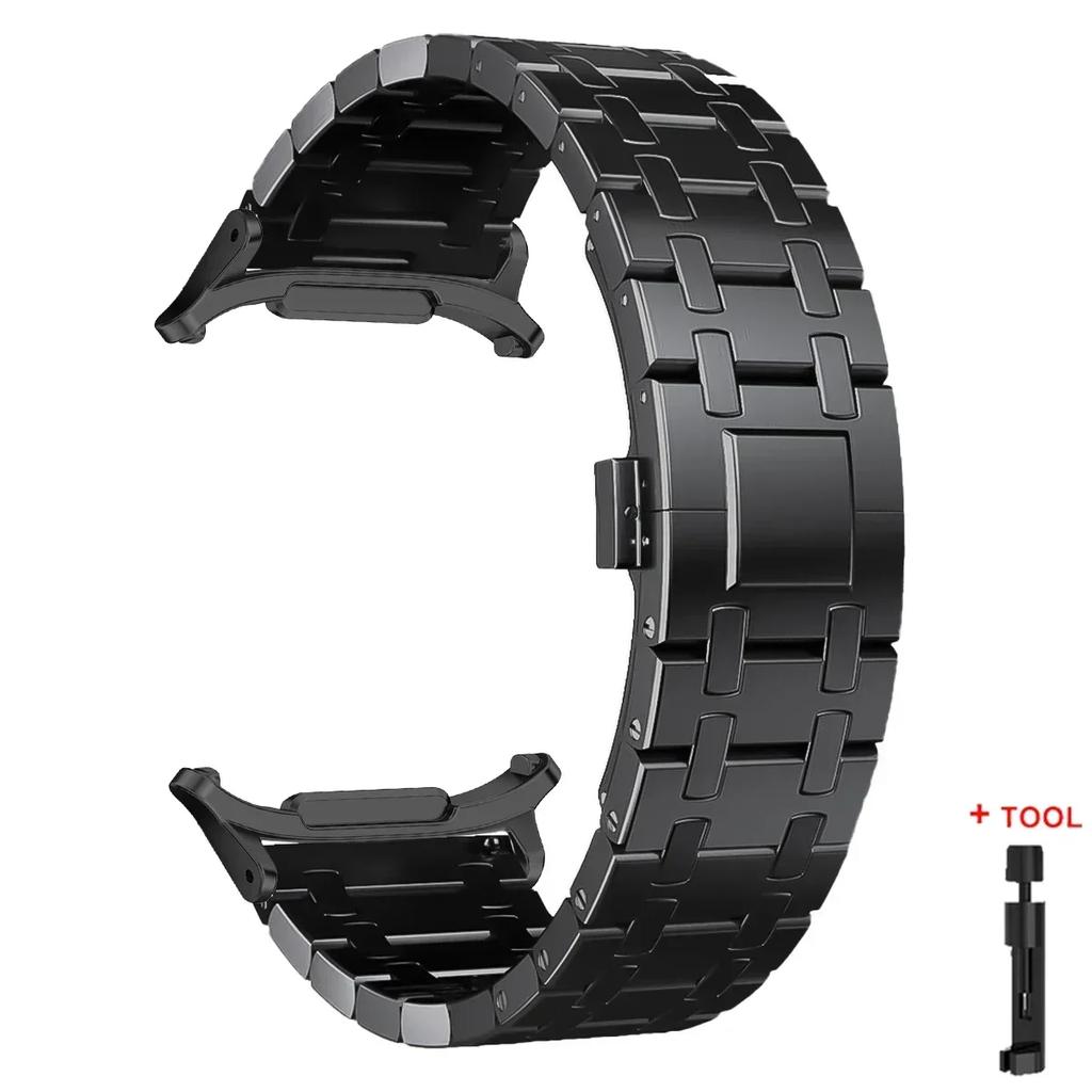 Luxury Titanium Band for Samsung Watch 7 Ultra 47mm Watchband Link Bracelet for samsung galaxy ultra 7 47MM No Gaps Metal Strap