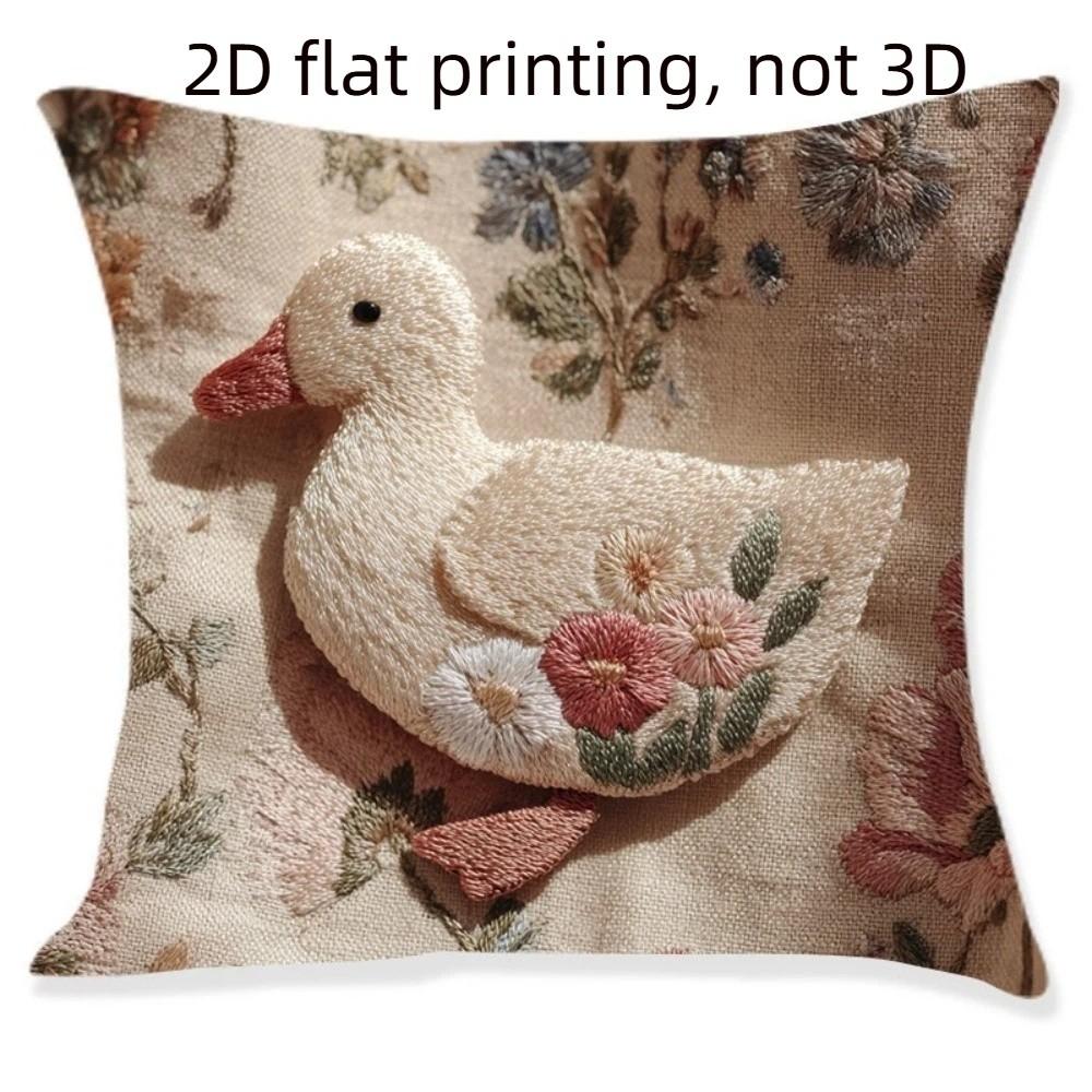 Мультяшная пасхальная наволочка с принтом животных 2D плоская декоративная наволочка для подушки пасхальная тематика износостойкое полотенце для подушки домашний декор